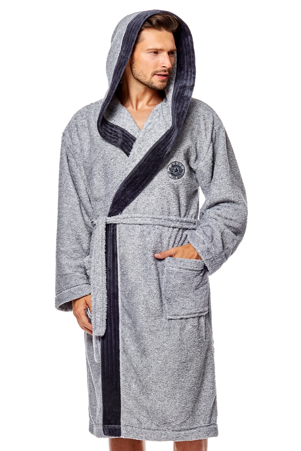 Pánský župan s kapucí George - L§L 