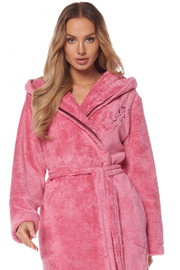 Dámský župan 2128 dlouhý šedý - L§L