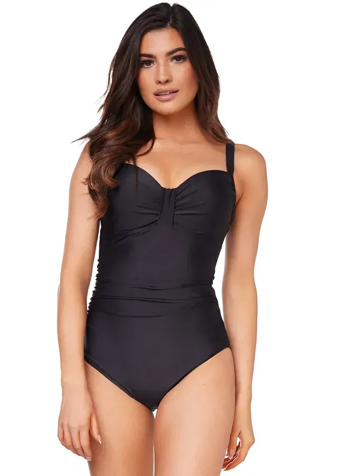 Dámské jednodílné plavky pro plnoštíhlé K 8073 - Effy  