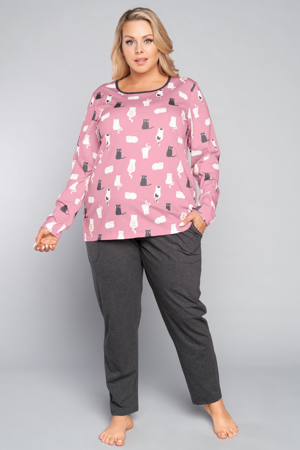 Dámské pyžamo s dlouhým rukávem Bami - Italian Fashion