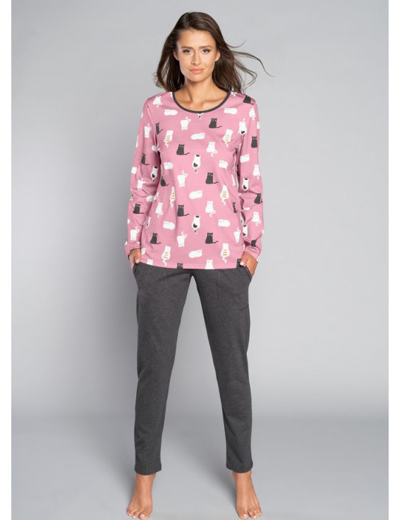 Dámské pyžamo s dlouhým rukávem Bami - Italian Fashion