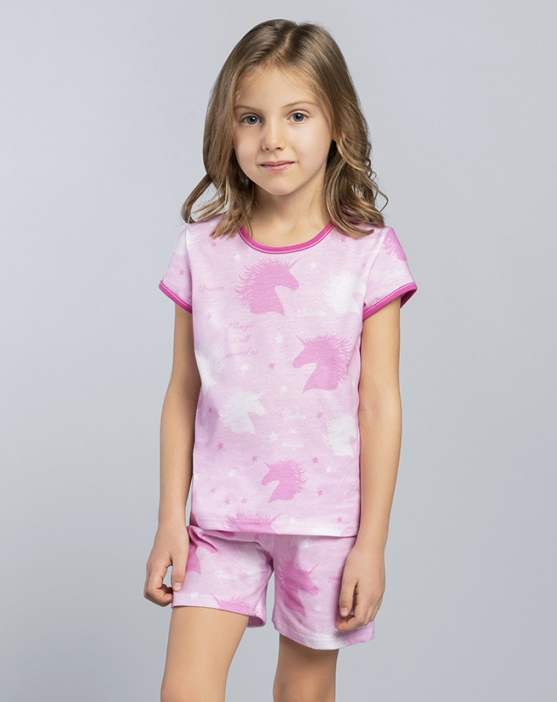 Dívčí pyžamo Jednorožec s kraťasy Roxi - Italian Fashion