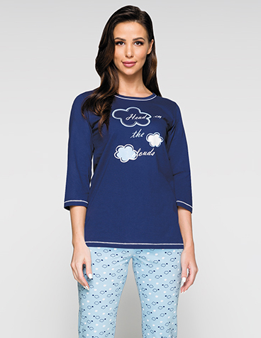Dámské pyžamo s 3/4 rukávem 924 - Regina