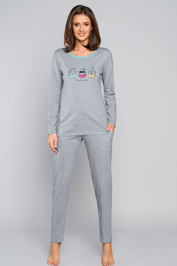 Dámské pyžamo s dlouhým rukávem Tabata - Italian Fashion