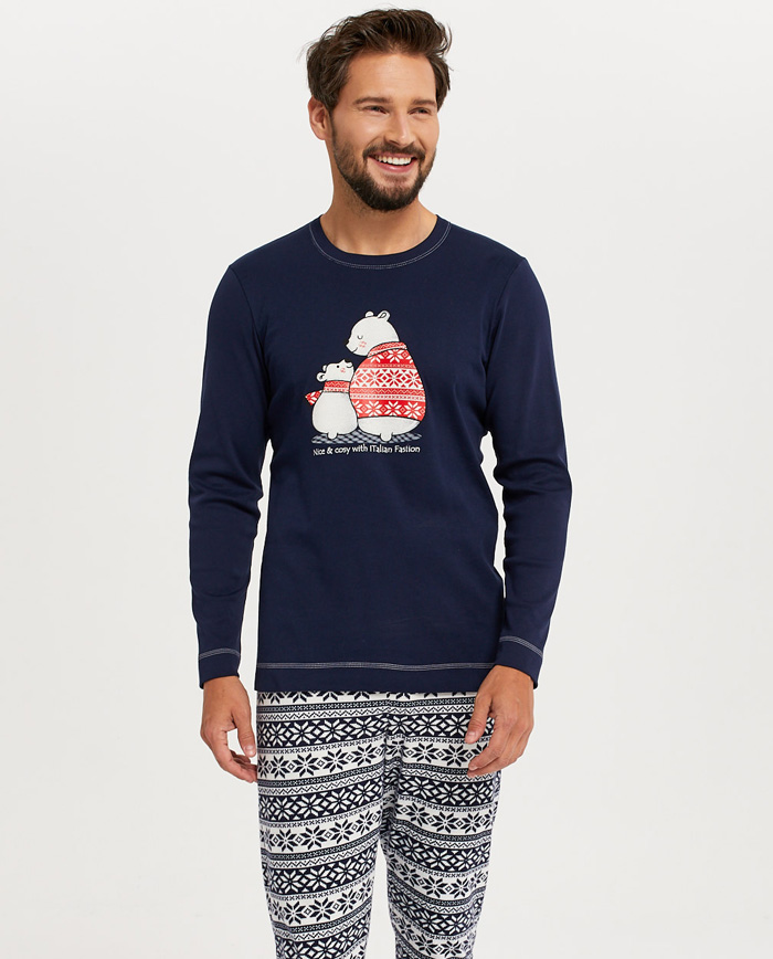 Pánské pyžamo vánoční Arktyka - Italian Fashion