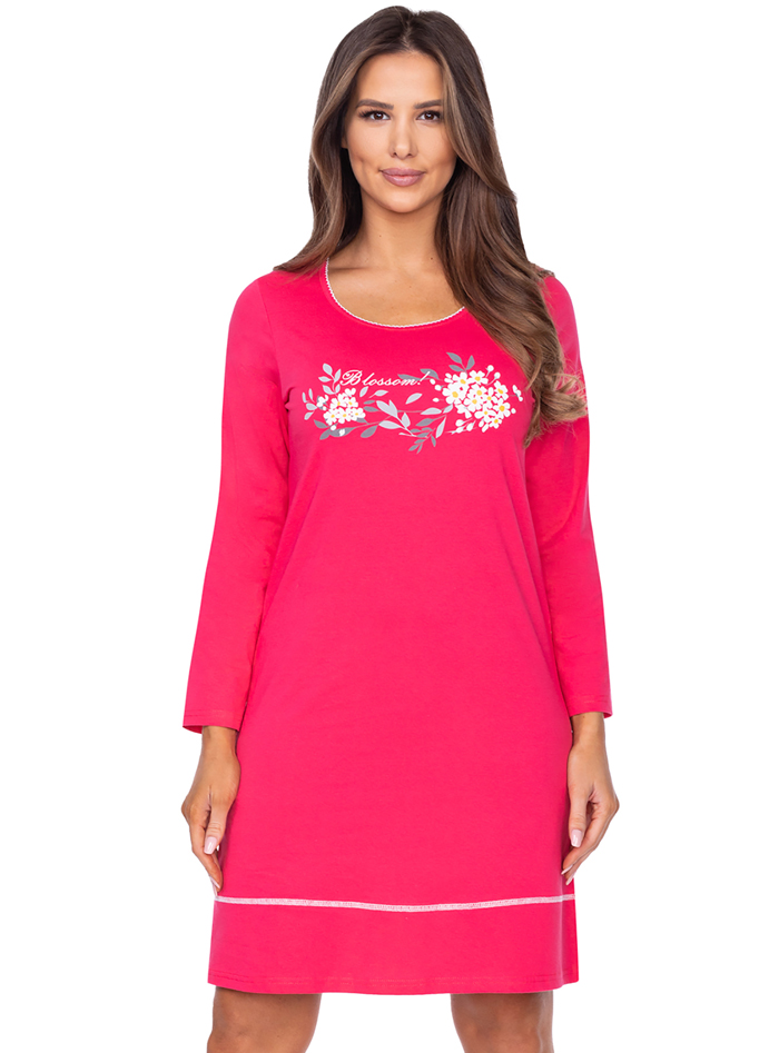 Dámská noční košile s dlouhým rukávem 085 - Regina 