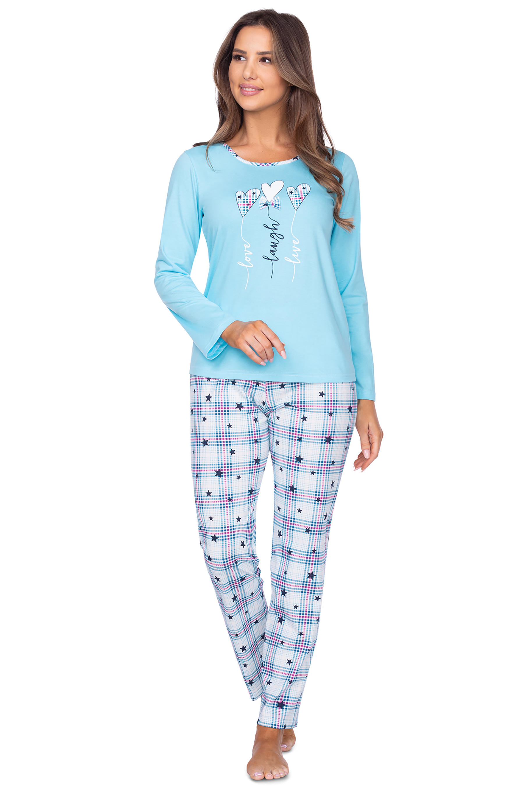 Dámské pyžamo s dlouhým rukávem 610 - Regina