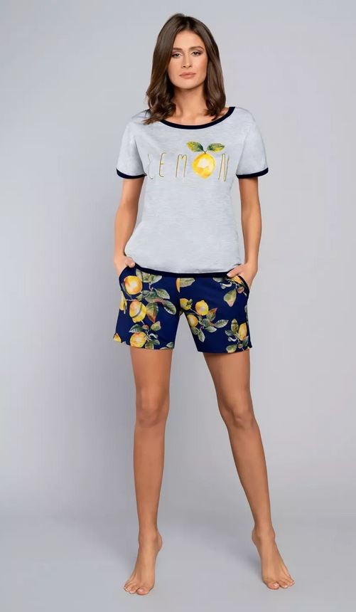 Dámské pyžamo s kraťasy Lemon - Italian Fashion