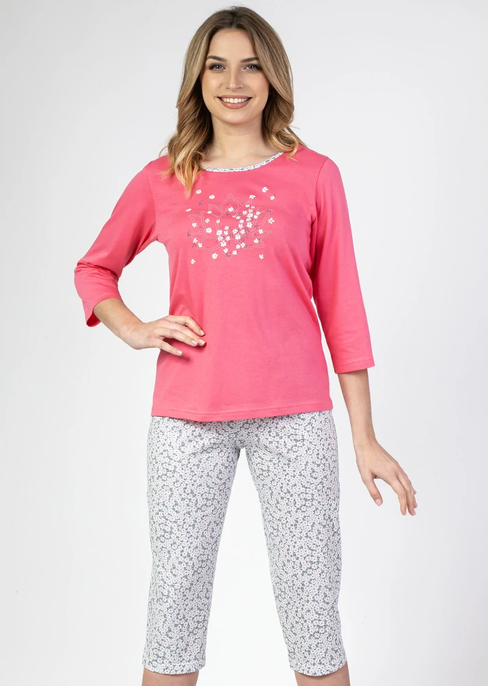 Dámské pyžamo 680 s 3/4 rukávem - Regina