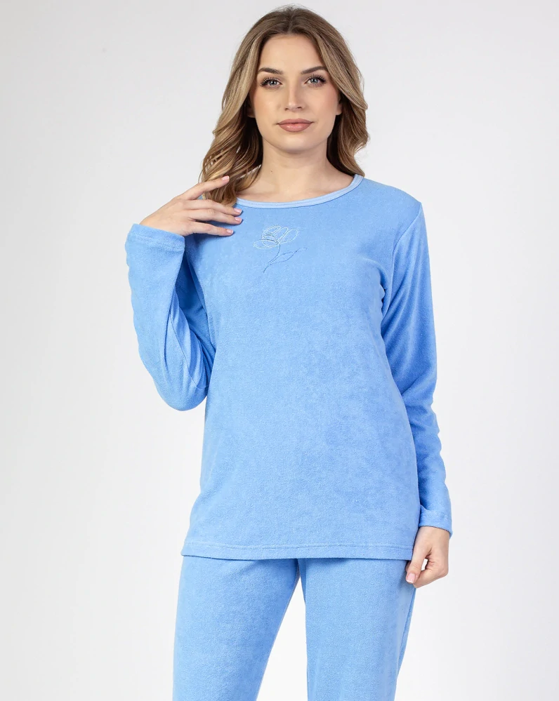 Dámské pyžamo s dlouhým rukávem 677 froté - Regina