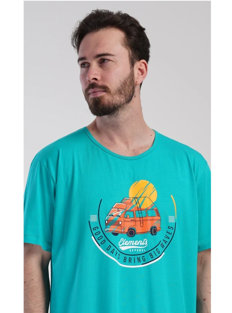 Pánská noční košile s krátkým rukávem Adventure - Vienetta Secret