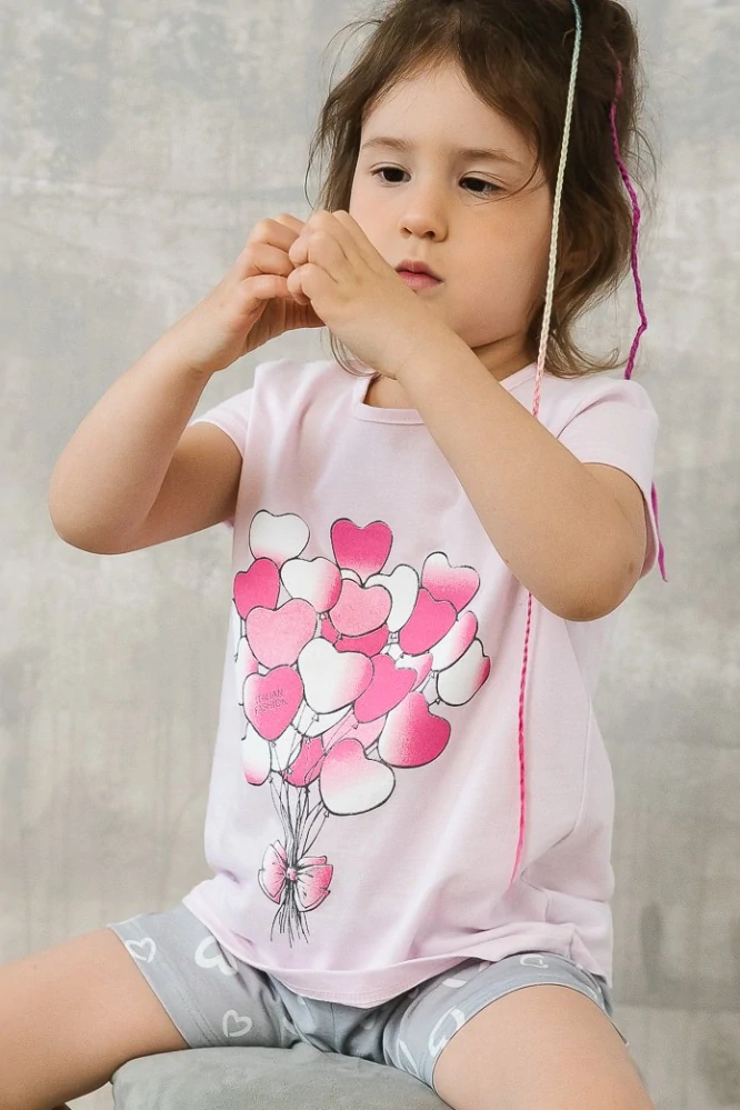 Dívčí pyžamo s kraťasy Noelia - Italian Fashion