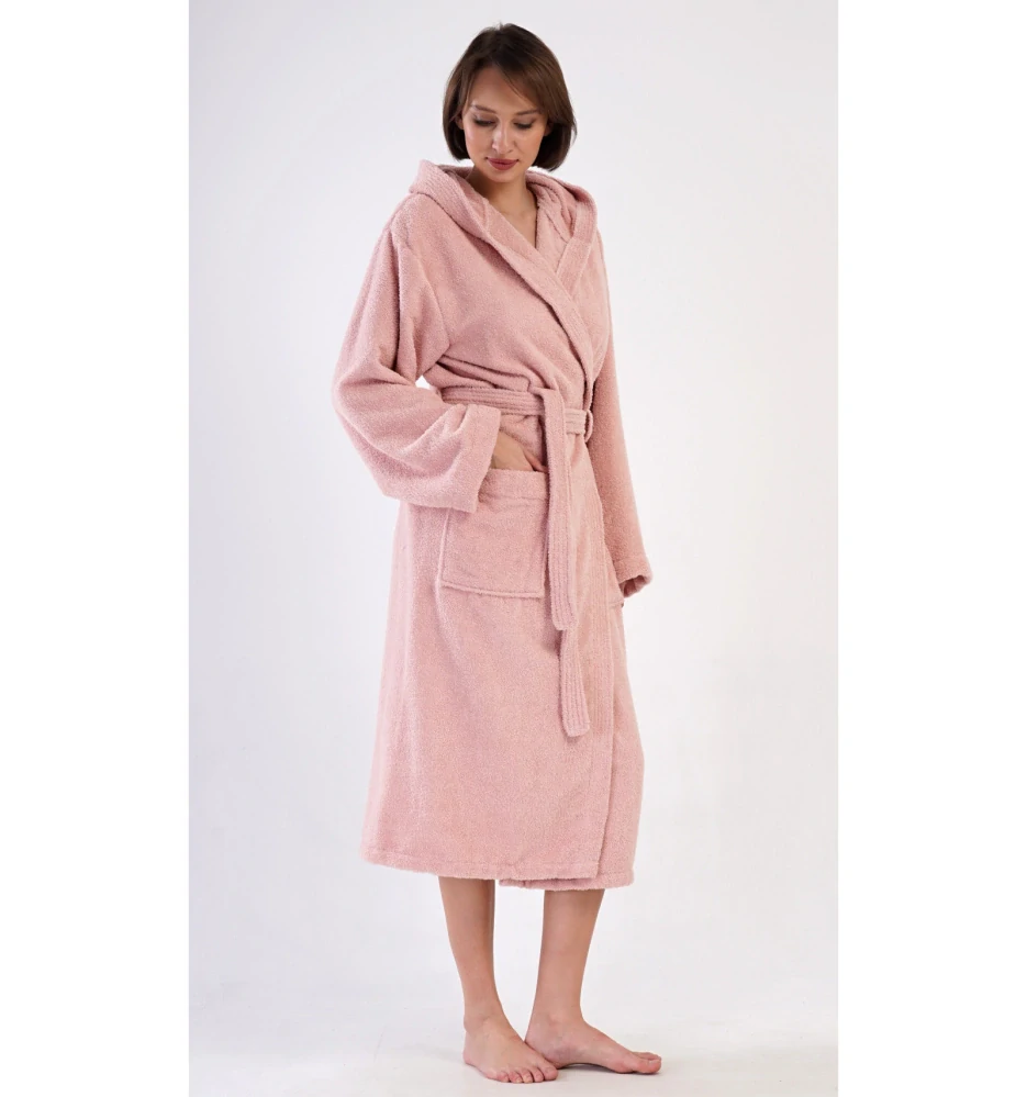 Dámský župan dlouhý s kapucí Barbora - Vienetta Secret