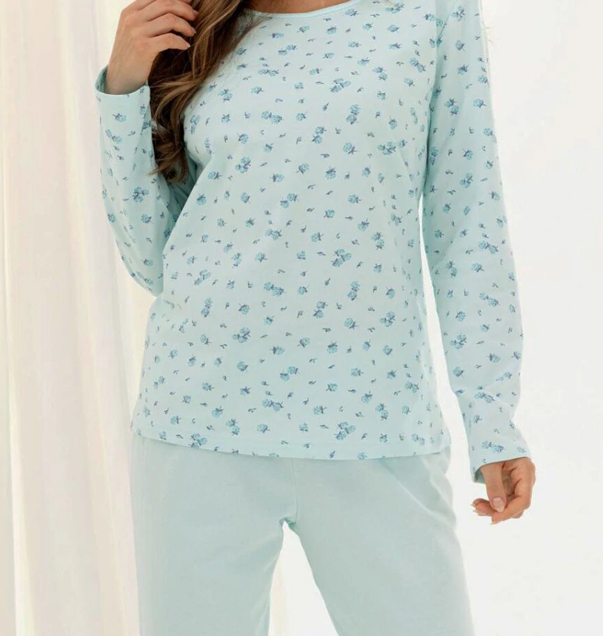 Dámské pyžamo teplé s dlouhým rukávem 717 - Regina