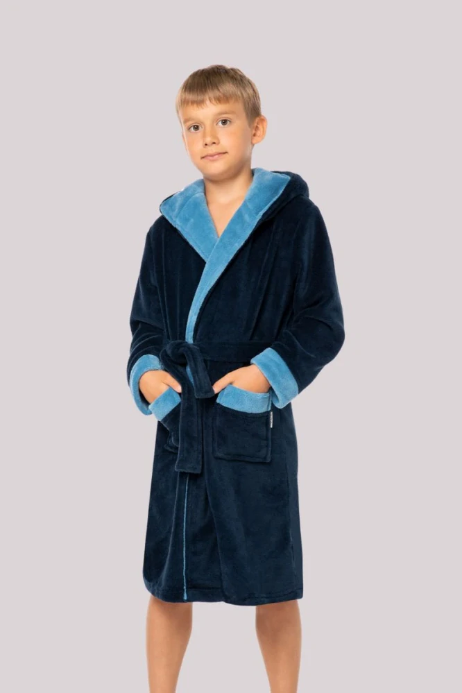 Chlapecký župan Delfino tmavě modrá - Envie