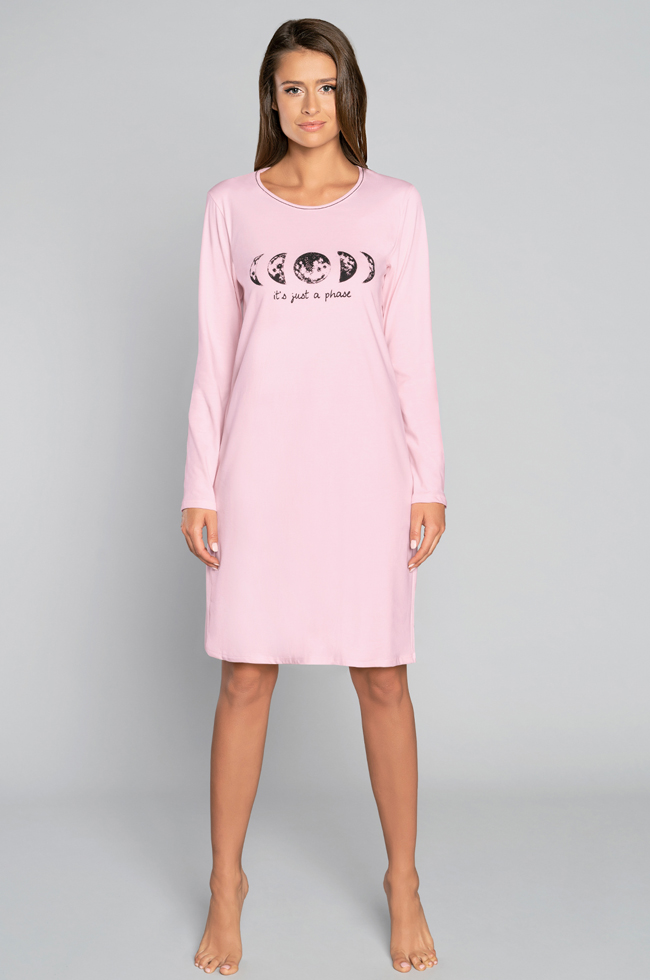 Dámská noční košile s dlouhým rukávem Umbra  -Italian Fashion 