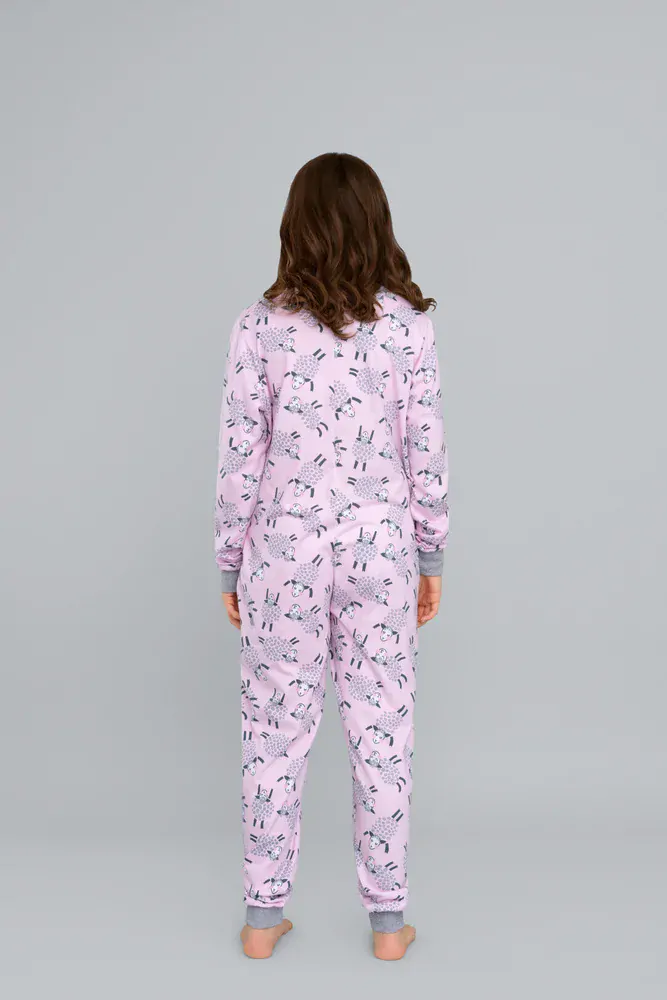 Dívčí overal na spaní Pecora růžový - Italian Fashion