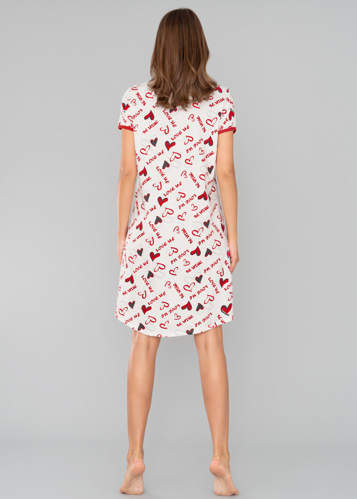 Dámská noční košile s krátkým rukávem Emocja - Italian Fashion  