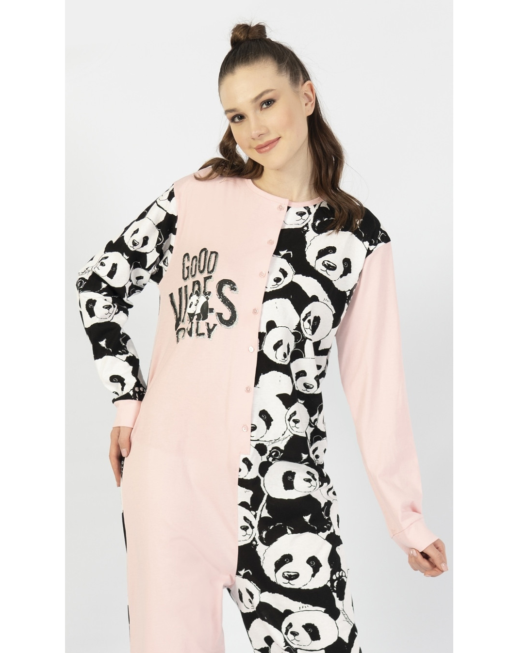 Dámský overal na spaní Pandy - Vienetta Secret