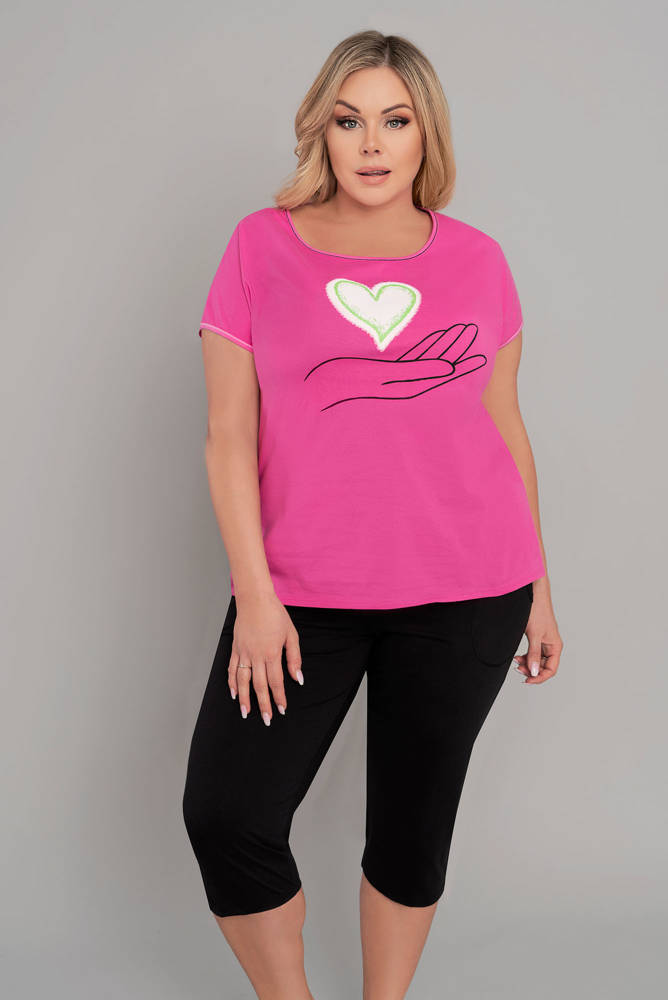 Dámské pyžamo s krátkým rukávem Chiara - Italian Fashion