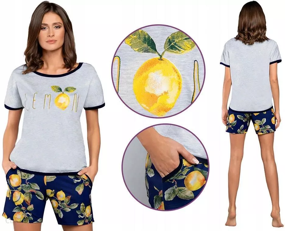 Dámské pyžamo s kraťasy Lemon - Italian Fashion