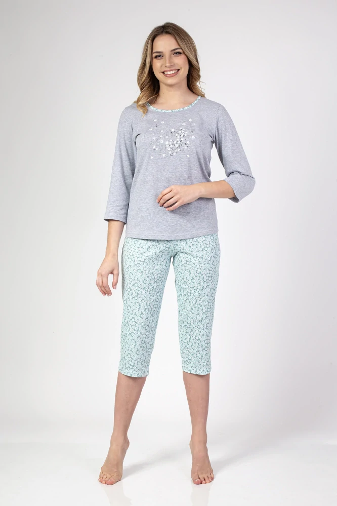 Dámské pyžamo 680 s 3/4 rukávem - Regina
