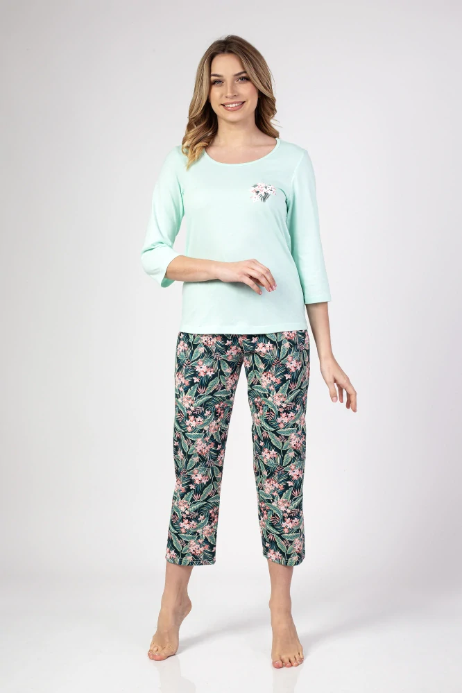 Dámské pyžamo 679 s 3/4 rukávem - Regina