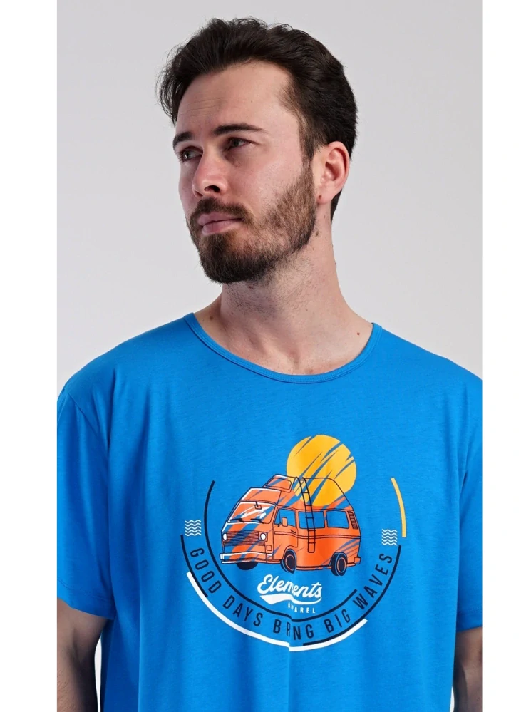 Pánská noční košile s krátkým rukávem Adventure - Vienetta Secret