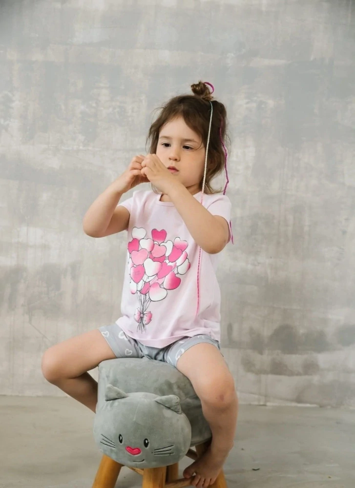 Dívčí pyžamo s kraťasy Noelia - Italian Fashion