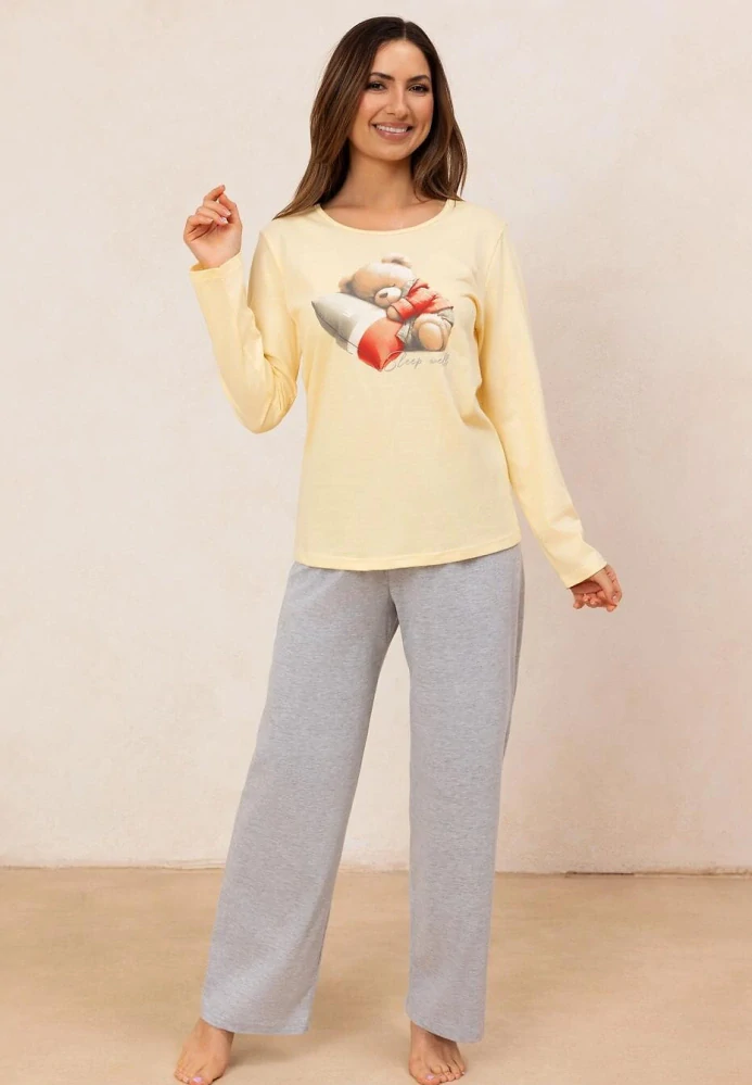 Dámské pyžamo s dlouhým rukávem 728 - Regina