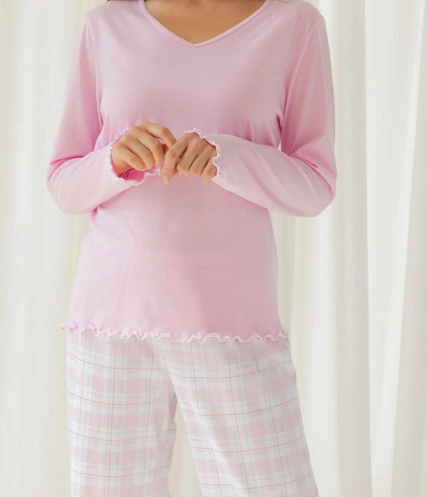 Dámské pyžamo s dlouhým rukávem 712 - Regina