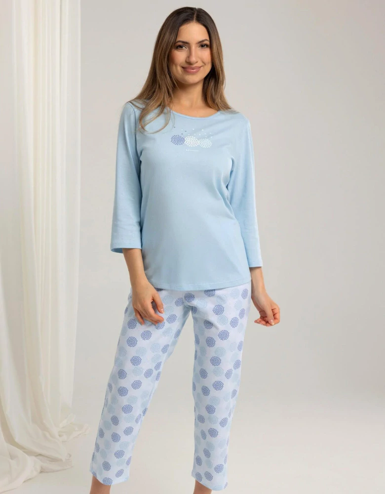 Dámské pyžamo 702 s 3/4 rukávem - Regina