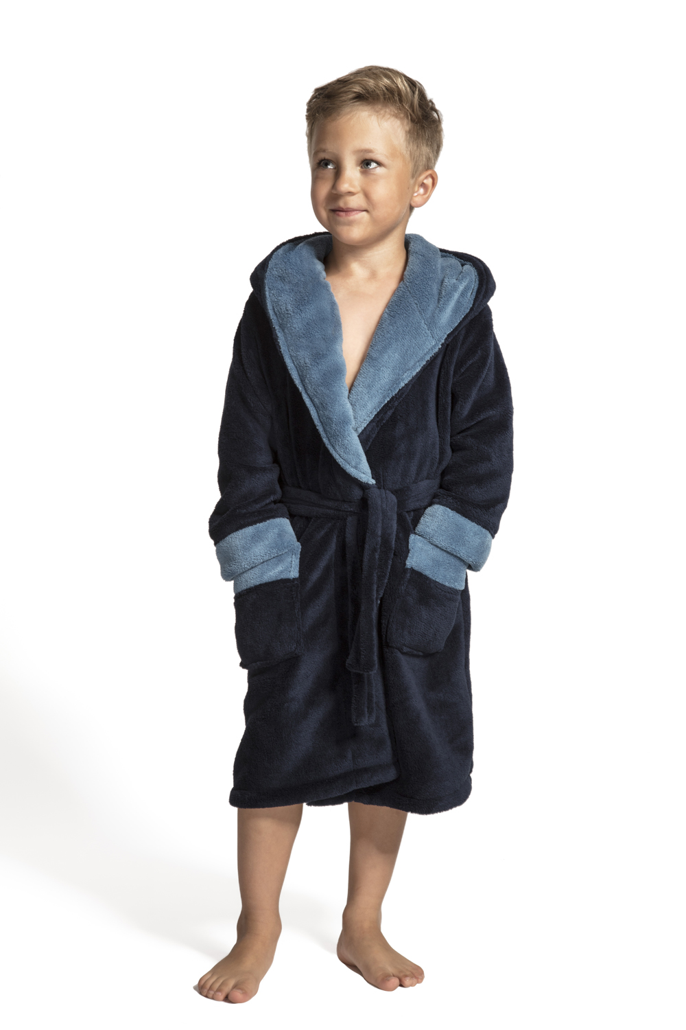 Chlapecký župan Delfino ENVIE modrá tmavě vel. 134-140