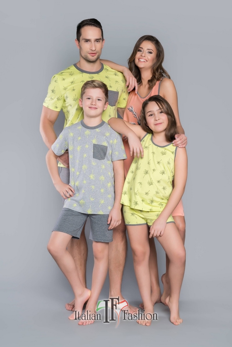 Italian Fashion dívčí pyžamo s kraťasy Madera 8-14let