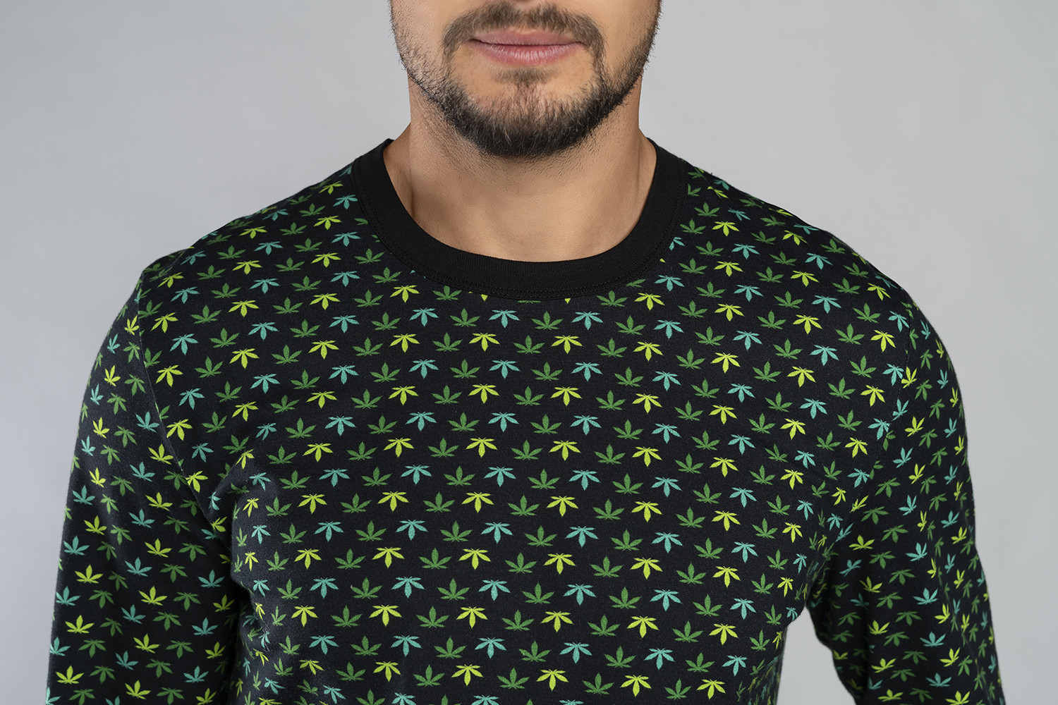 Pánské pyžamo s dlouhým rukávem Ozzy - Italian Fashion