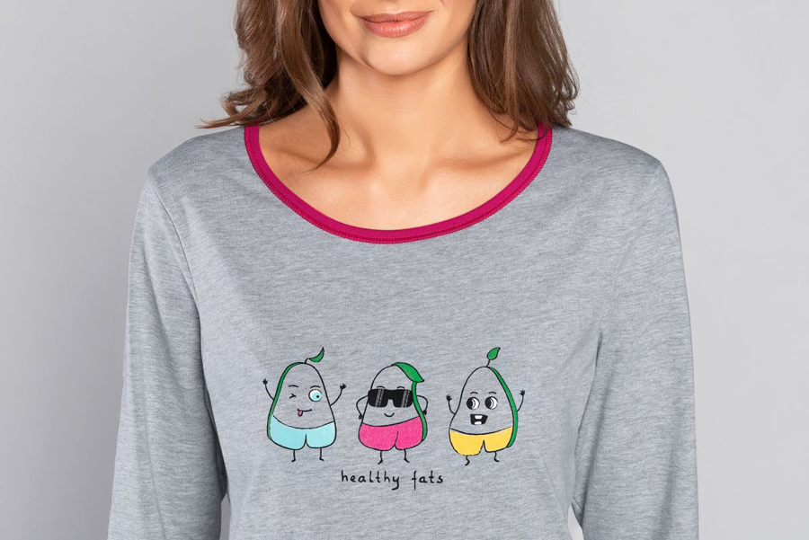 Dámské pyžamo s dlouhým rukávem Tabata - Italian Fashion