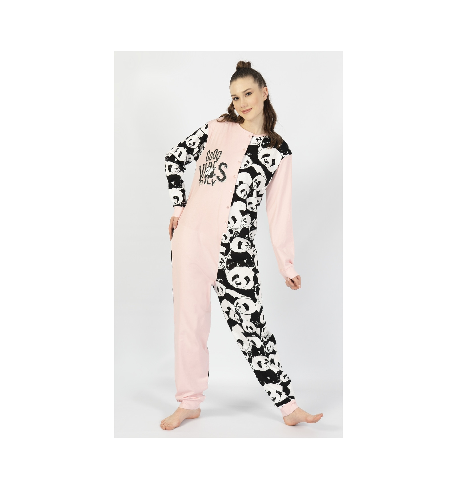 Dámský overal na spaní Pandy - Vienetta Secret
