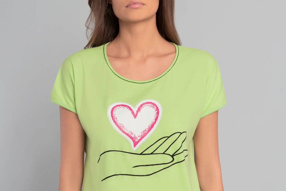 Dámská noční košile s krátkým rukávem Chiara  -Italian Fashion 