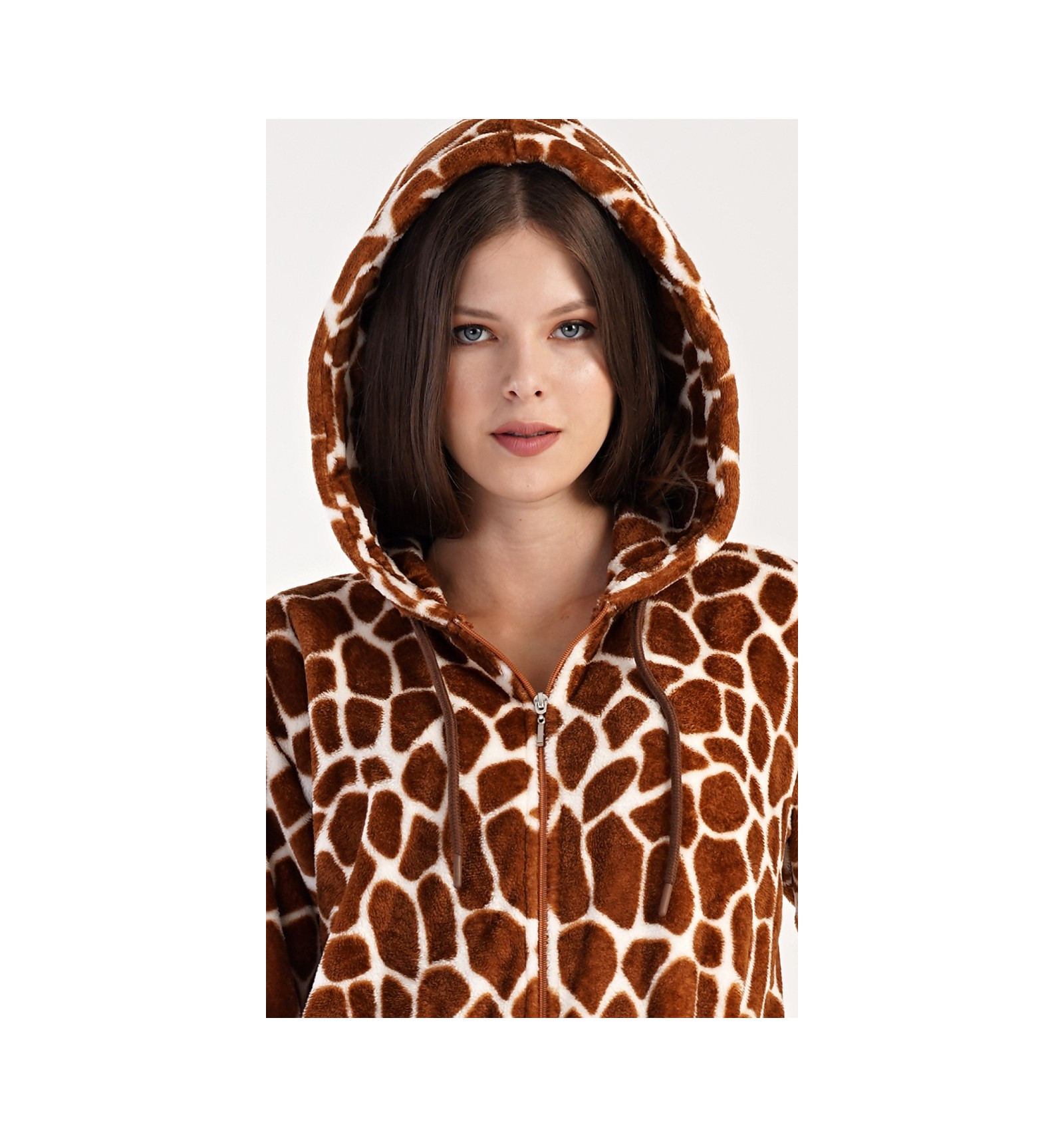 Vienetta Secret dámský overal na spaní teplý Žirafa, vel. L