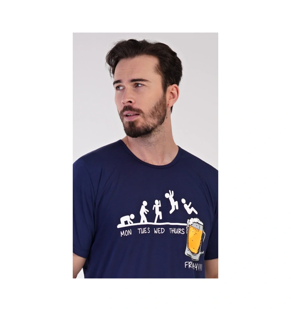 Pánské pyžamo s kraťasy Filip - Vienetta Secret