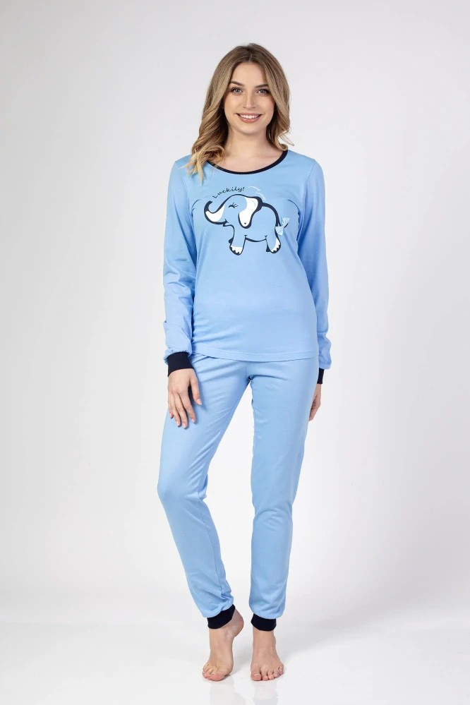 Dámské pyžamo s dlouhým rukávem 682 - Regina