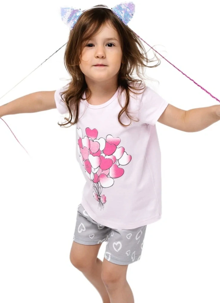 Dívčí pyžamo s kraťasy Noelia - Italian Fashion