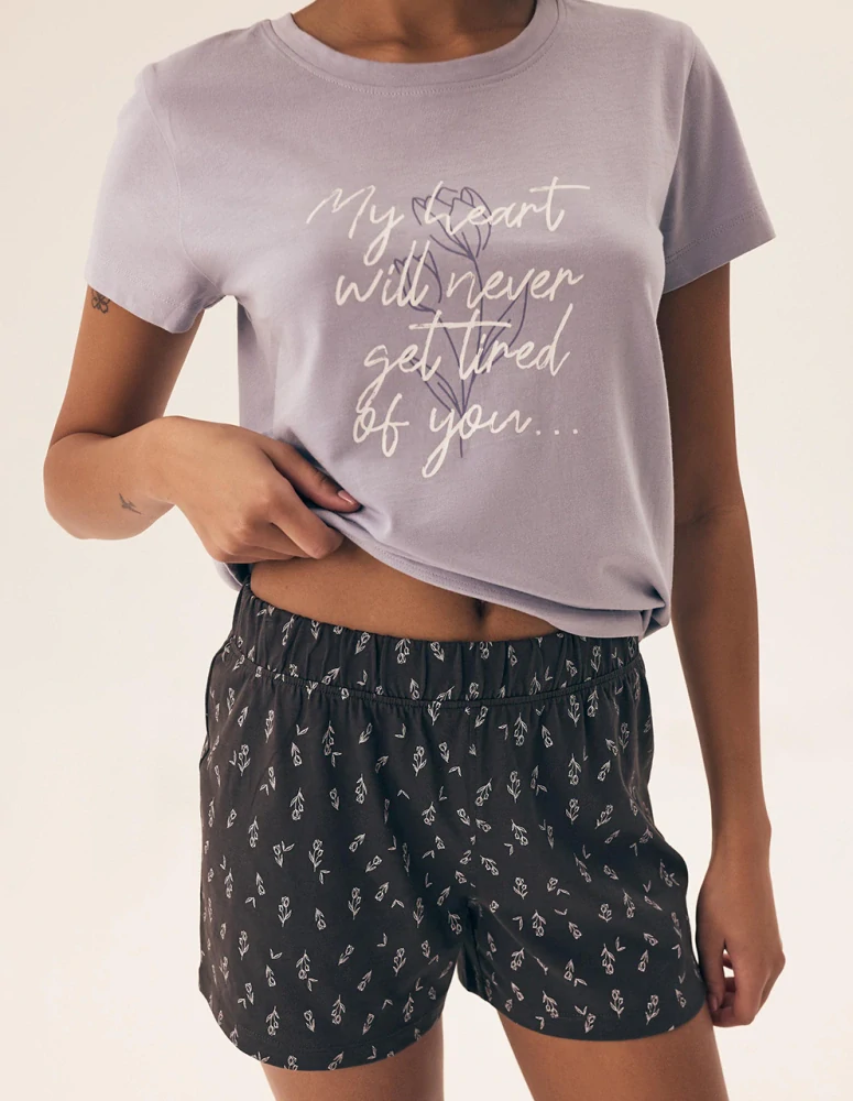 Dámské pyžamo s kraťasy Naturaleza 42893  - Henderson