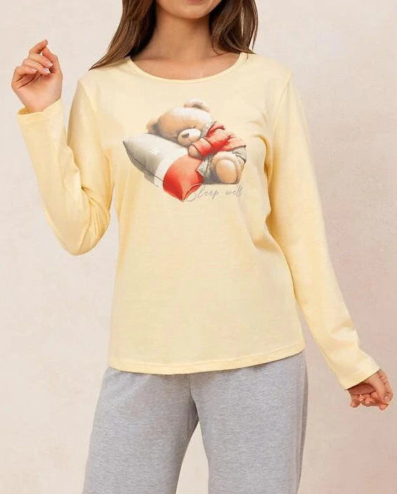 Dámské pyžamo s dlouhým rukávem 728 - Regina