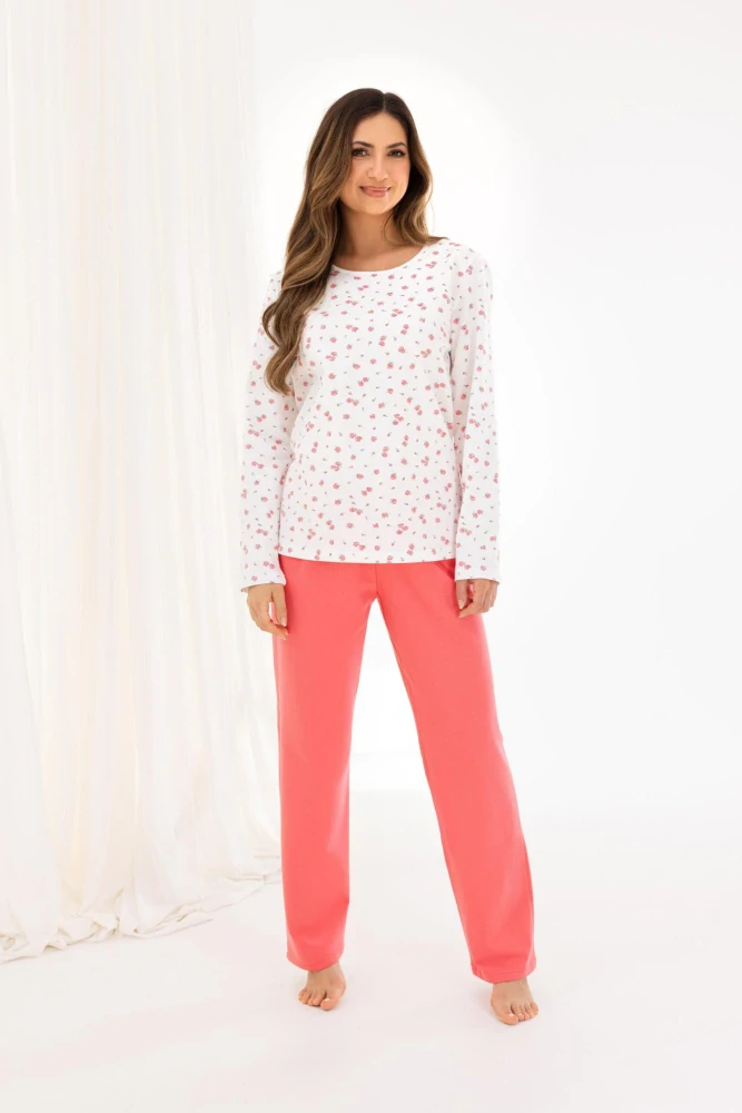 Dámské pyžamo teplé s dlouhým rukávem 717 - Regina