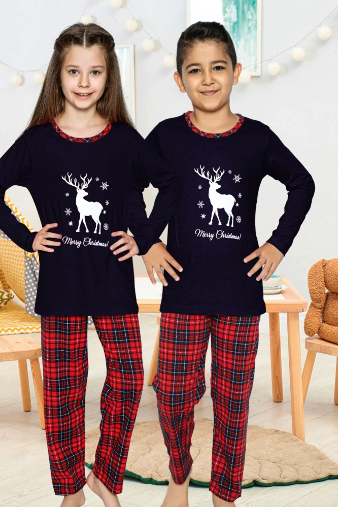 Pánské pyžamo dlouhé vánoční 18004 - La Penna