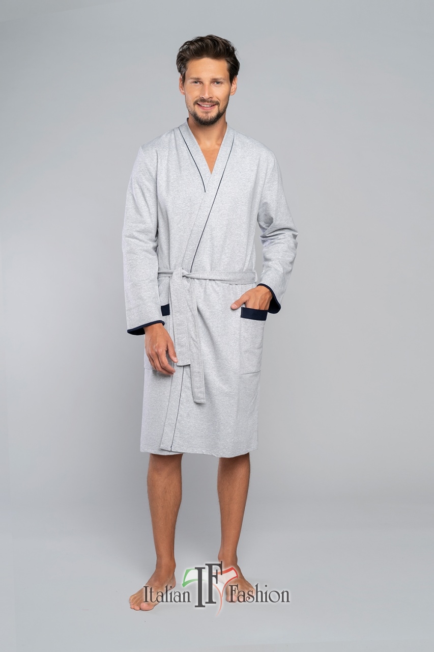 Pánský župan bavlněný Gabriel-Italian Fashion