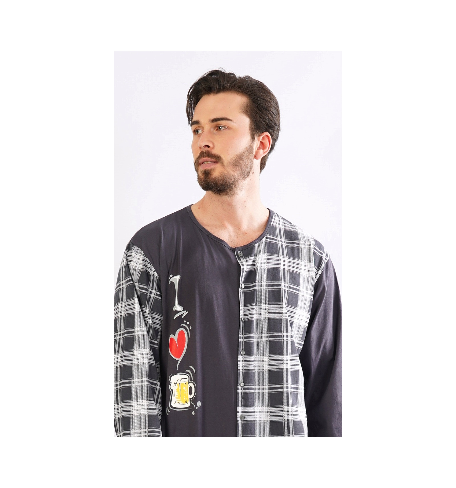 Pánský overal na spaní I love beer