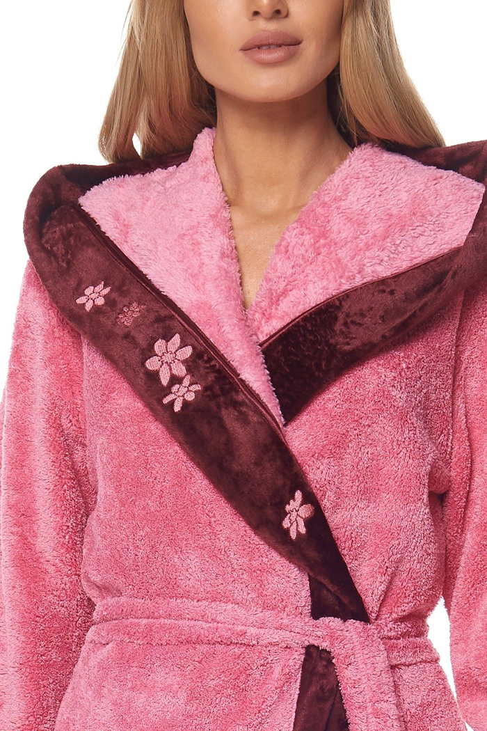 Dámský župan s kapucí 2127 dlouhý - L§L