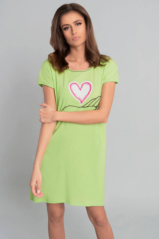 Dámská noční košile s krátkým rukávem Chiara  -Italian Fashion 